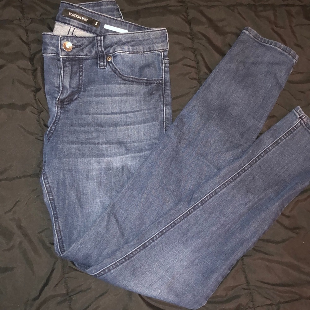 Black heart jeans